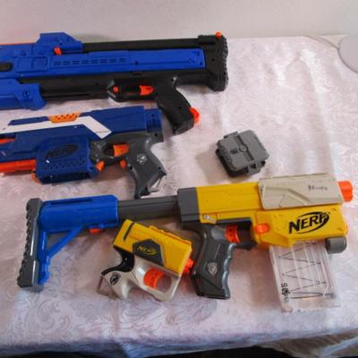 3 Nerf guns