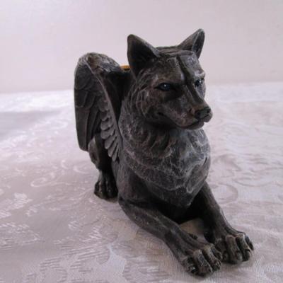 Wolf Gargoyle Candle Holder