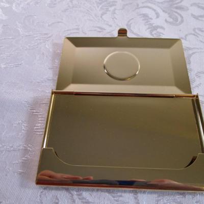 Vintage Business Card Holder with Welsh dragon on front