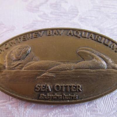 Monterey Bay Aquarium metal keychain