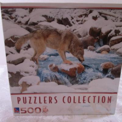 New Wolf in winter stream puzzle