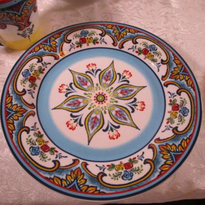 New Euro Ceramica Zanzibar design 16-piece dinner set #1