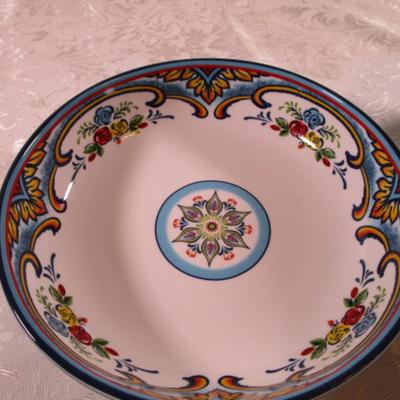 New Euro Ceramica Zanzibar design 4 pasta bowls #2