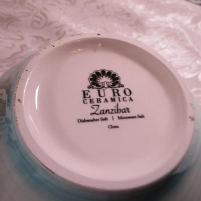 New Euro Ceramica Zanzibar design 3-piece mixing bowl set