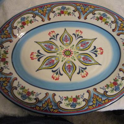 New Euro Ceramica Zanzibar design 2-piece serving set