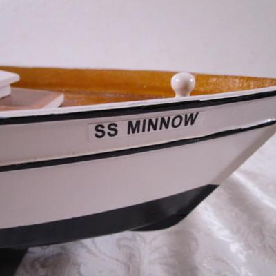 The USS Minnow from Gilligan's Island on display stand
