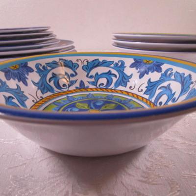 New Certified International Lucca 12-piece Melamine all-purpose dinner set #2
