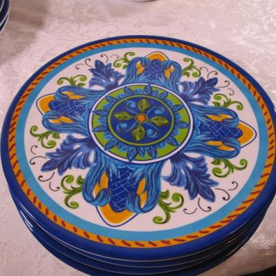 New Certified International Lucca 12-piece Melamine all-purpose dinner set #2