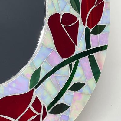Brighton Brown Bag & Rose Mosaic Wall Mirror