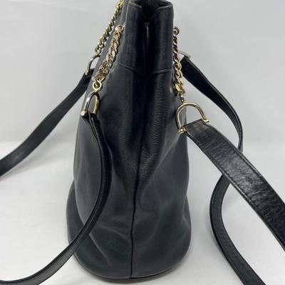 Vintage Paloma Picasso Black Leather Handbag