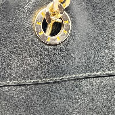 Vintage Paloma Picasso Black Leather Handbag