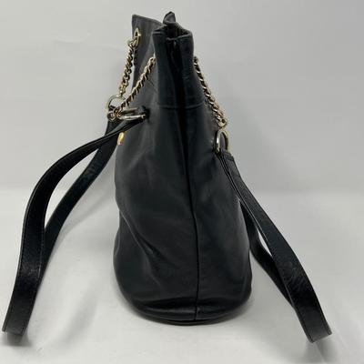 Vintage Paloma Picasso Black Leather Handbag