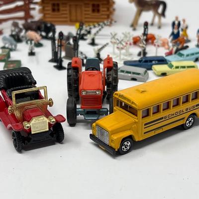 Vintage Farm & Town Accessories for Railroad