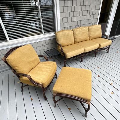 Summer Classics Outdoor Sofa, Chair and Ottoman w/ covers