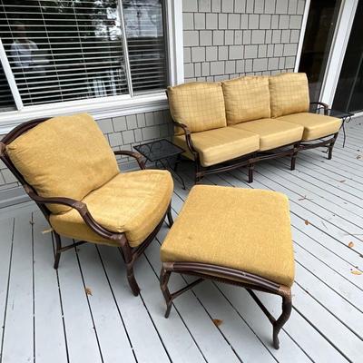Summer Classics Outdoor Sofa, Chair and Ottoman w/ covers