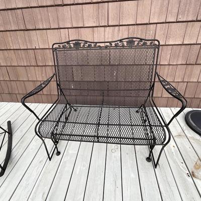 Meadowcraft Dogwood Wrought Iron Conversation Set