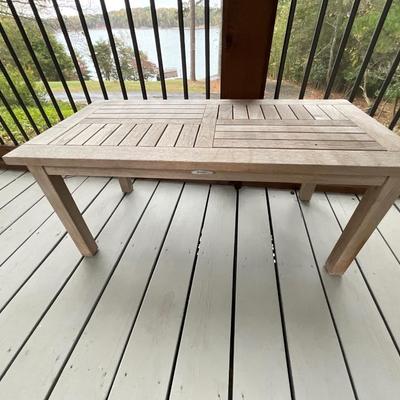 Splendor 3 Piece Teak Conversation Set And Rug