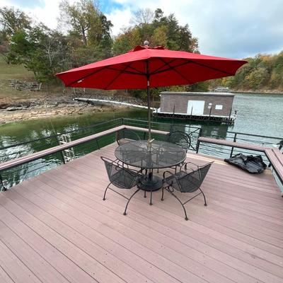 54” Round Wrought Iron 6 Pc