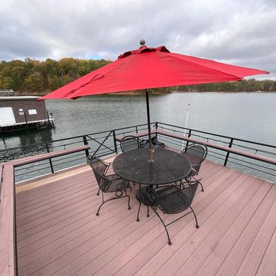 54” Round Wrought Iron 6 Pc