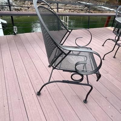 54” Round Wrought Iron 6 Pc