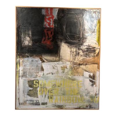 Ben Strawn’s “Somewhere”- Large Canvas Signed Acrylic/Mixed Media Painting (LR-RG)