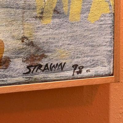 Ben Strawn’s “Somewhere”- Large Canvas Signed Acrylic/Mixed Media Painting (LR-RG)