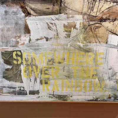Ben Strawn’s “Somewhere”- Large Canvas Signed Acrylic/Mixed Media Painting (LR-RG)