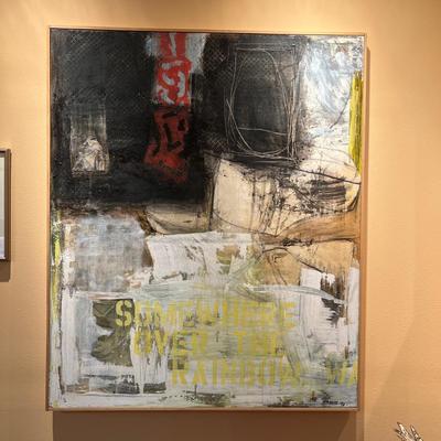 Ben Strawn’s “Somewhere”- Large Canvas Signed Acrylic/Mixed Media Painting (LR-RG)