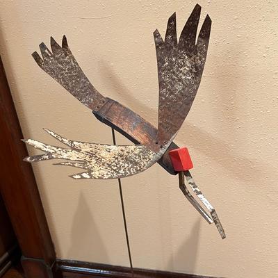 Lambert Signed Wood & Metal Sculpture (LR-RG)