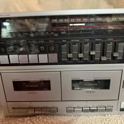 JC Penny stereo with 8 track & 2 cassettes!