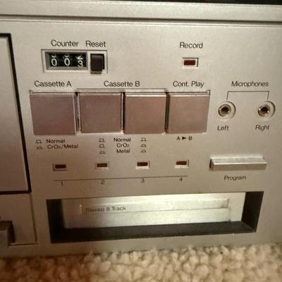 JC Penny stereo with 8 track & 2 cassettes!