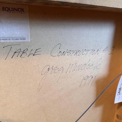 “Table Construction #1” by Greg Murdock (DR-DZ)