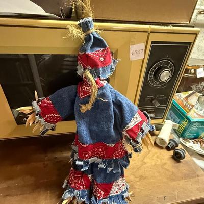 Scarecrow in denim