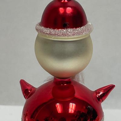 Antique Vintage Mercury Glass Christmas Tree Ornaments Santa, mushroom, bird