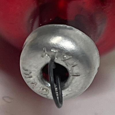 Antique Vintage Mercury Glass Christmas Tree Ornaments Santa, mushroom, bird