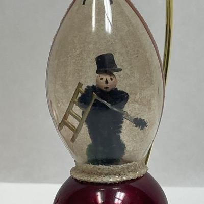 Antique Vintage Mercury Glass Christmas Tree Ornaments Santa, mushroom, bird