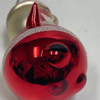 Antique Vintage Mercury Glass Christmas Tree Ornaments Santa, mushroom, bird