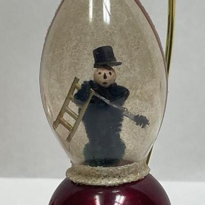 Antique Vintage Mercury Glass Christmas Tree Ornaments Santa, mushroom, bird