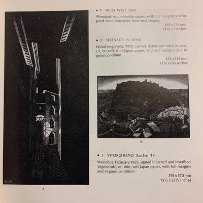 Maurits Cornelis Escher Collection of W.F. Veldhuysen Sotheby’s Auction Catalog Feb. 16, 1980