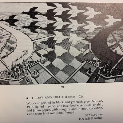 Maurits Cornelis Escher Collection of W.F. Veldhuysen Sotheby’s Auction Catalog Feb. 16, 1980
