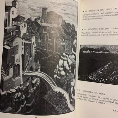 Maurits Cornelis Escher Collection of W.F. Veldhuysen Sotheby’s Auction Catalog Feb. 16, 1980