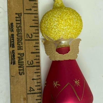 Antique Old Christmas Tree Ornaments Angel. and 3 birds