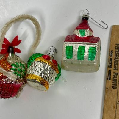 Vintage Mercury Glass Ornaments Christmas Tree Holiday Decor