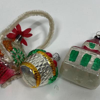 Vintage Mercury Glass Ornaments Christmas Tree Holiday Decor