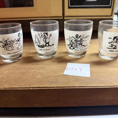 4 shot glasses