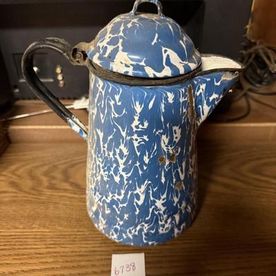 Graniteware coffee pot