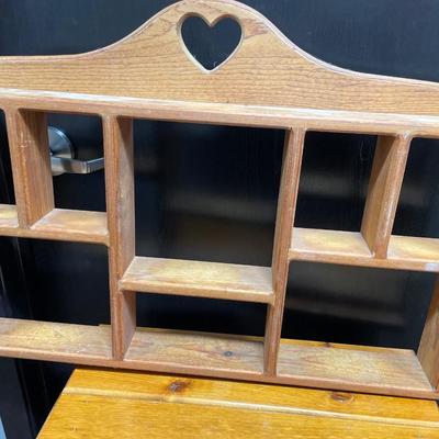 Wood wall display and wood table