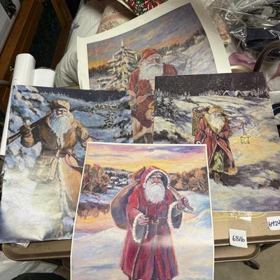 Capper Santa prints-ready to frame