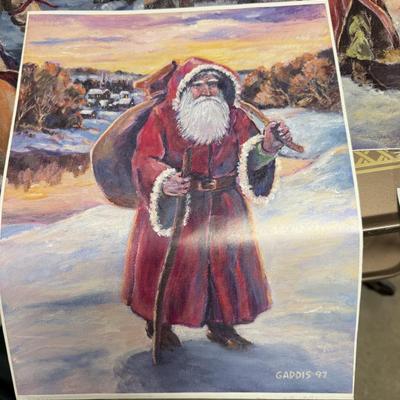 Capper Santa prints-ready to frame