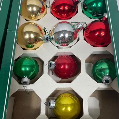 Vintage Christmas Tree Ornaments multicolored